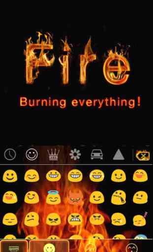 Fire Theme for Emoji Keyboard 2