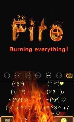 Fire Theme for Emoji Keyboard 3