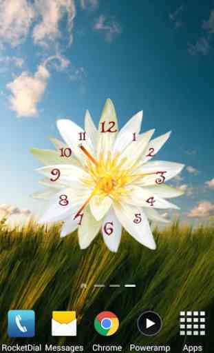 Flower Clock Live Wallpaper 2