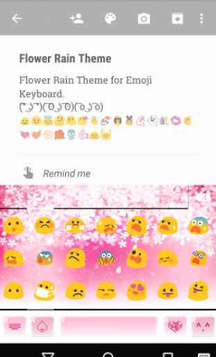 Flower Rain Emoji Keyboard 2