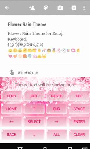 Flower Rain Emoji Keyboard 3