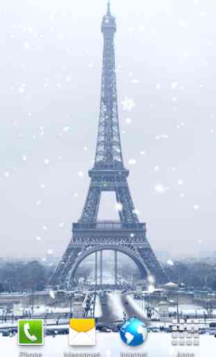 Fond d’écran:neige sur Paris 1