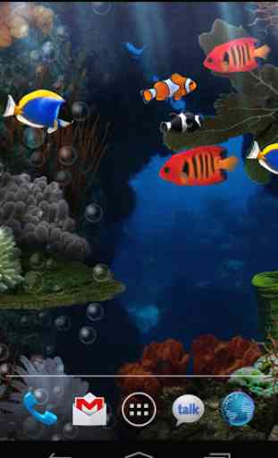 Fond gratuit animé Aquarium 1