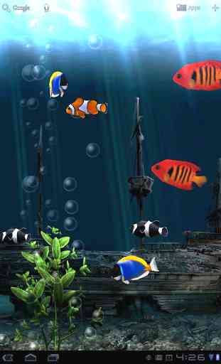 Fond gratuit animé Aquarium 2