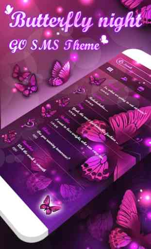 (FREE) GO SMS BUTTERFLY THEME 1
