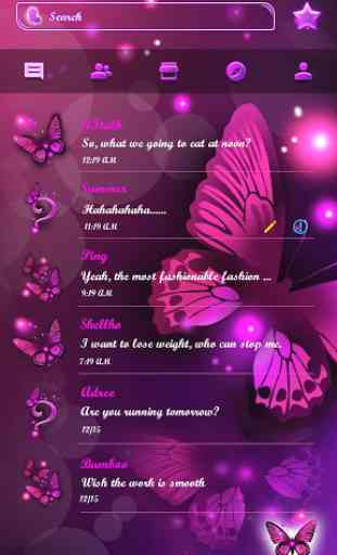 (FREE) GO SMS BUTTERFLY THEME 2