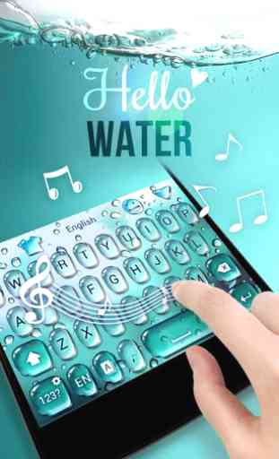 GO Keyboard Theme Water 3