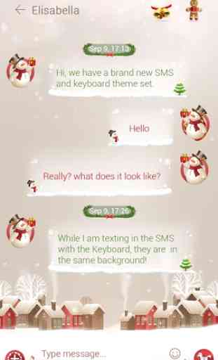 GO SMS PRO CHRISTMAS THEME 3