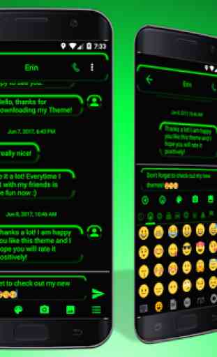 Neon Green SMS Messages 1