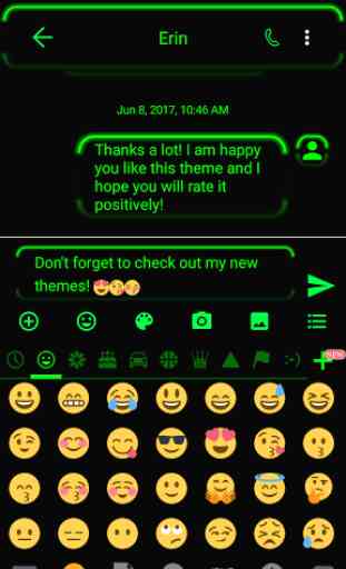Neon Green SMS Messages 4