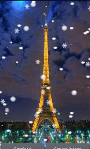 Night Paris Live Wallpaper 1