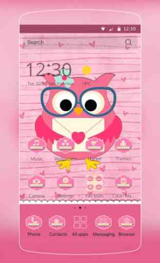 Owl Pink Theme 1