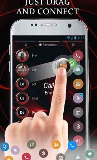 Red Bubble Contacts & Dialer 3