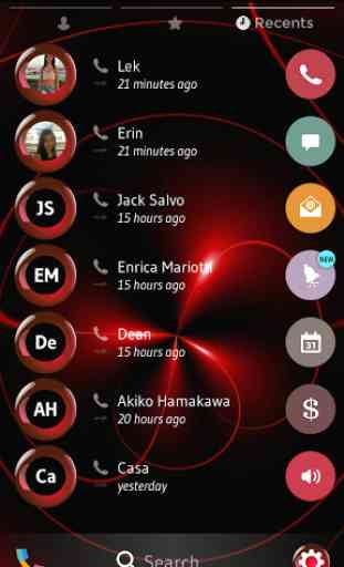 Red Bubble Contacts & Dialer 4