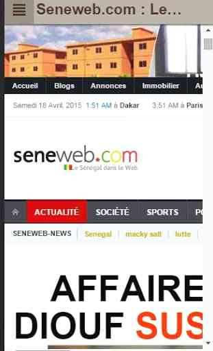 Sénégal Actu (Top sites infos) 1