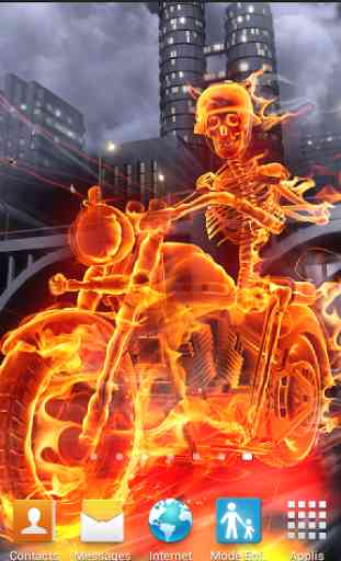 Skeleton Rider In Fire MagicFX 1