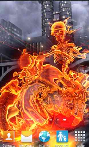 Skeleton Rider In Fire MagicFX 2