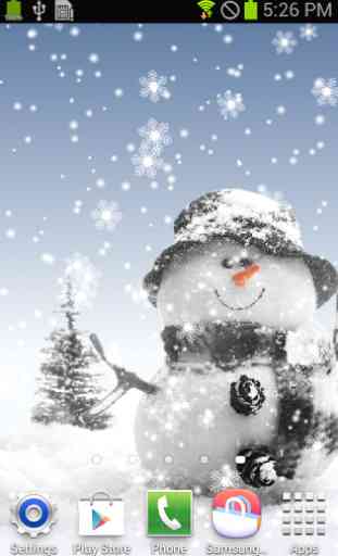 Snowman Live Wallpaper 2