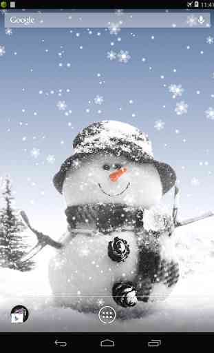 Snowman Live Wallpaper 4