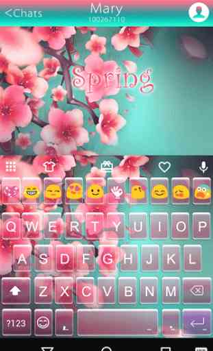 Spring Flowers Messages Theme 1