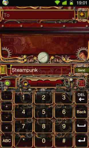 Steampunk GO Keyboard Theme 2