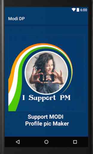 Support Modi profile pic maker 1