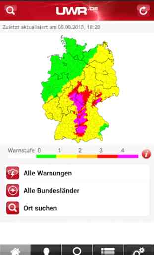 Unwetterradar Deutschland App 1