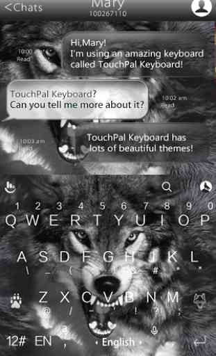 Wild Wolf Keyboard Theme 3