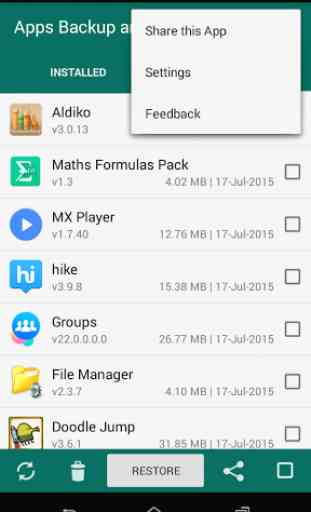 Apps Backup and Restore 4