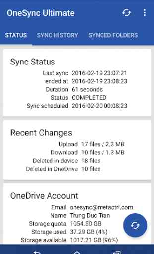 Autosync OneDrive - OneSync 2