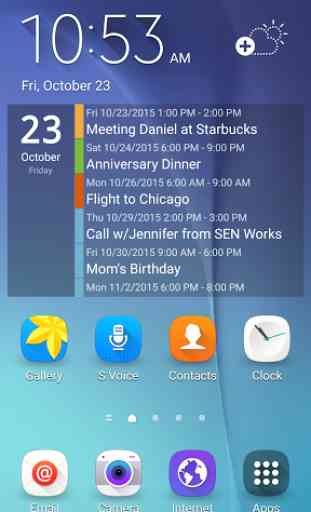 Clean Calendar Widget Android 1