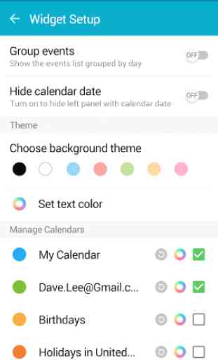 Clean Calendar Widget Android 2