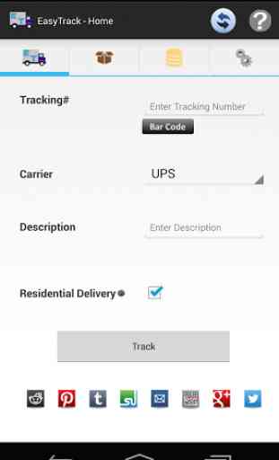EasyTrack Package Tracking App 1