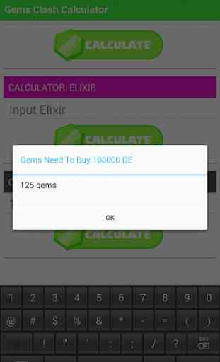 Gems Clash Calculator 4