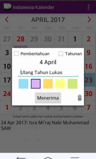 Indonesia 2017 Kalender 2