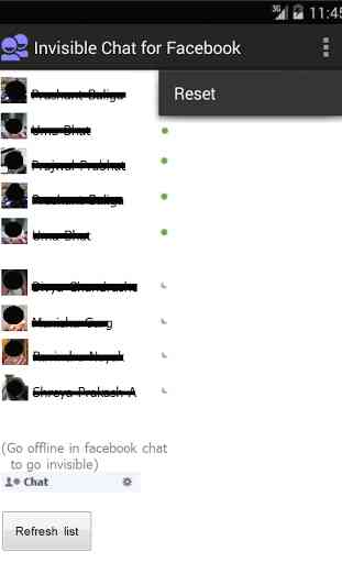 Invisible Chat for Facebook 2