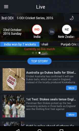 Live cricket score and News 1