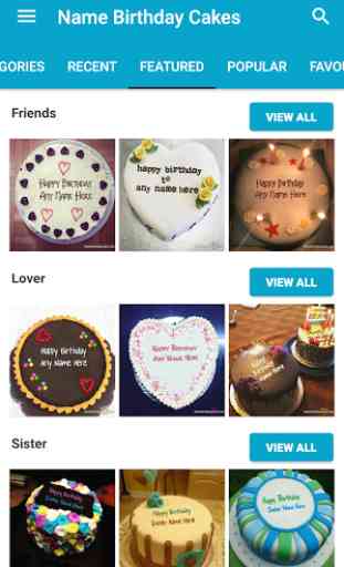 Name Birthday Cakes & Wishes 1