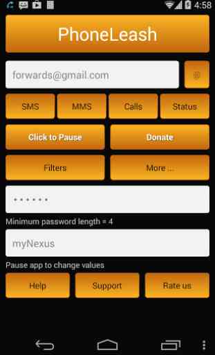 PhoneLeash: SMS/MMS forwarding 1