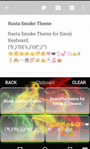 Rasta Smoke Emoji Keyboard 4