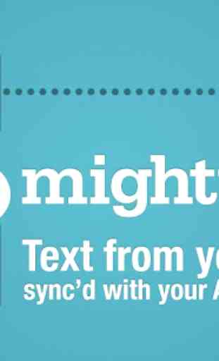 SMS à partir Tablet-MightyText 4