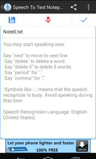 Speech To Text Notepad 2