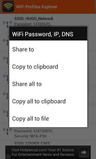 WiFi Password, IP, DNS 4