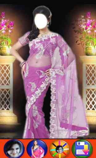 Women saree photo suit montage 1