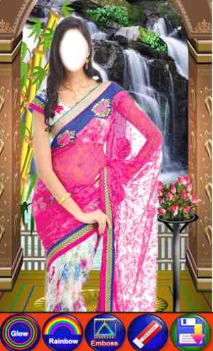 Women saree photo suit montage 2