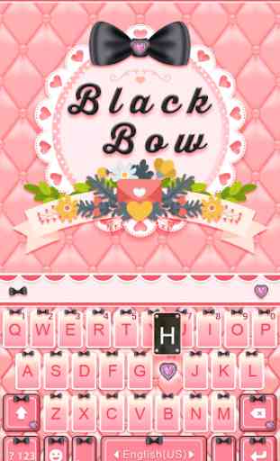 Black Bow Kika Keyboard Theme 1