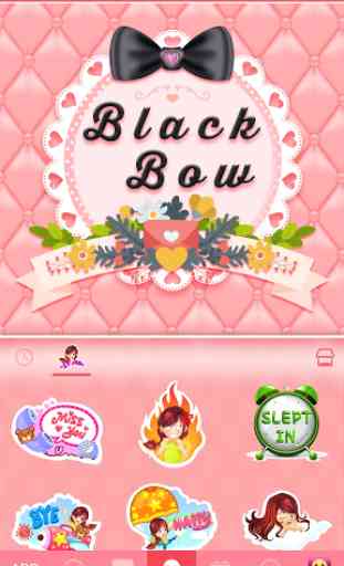 Black Bow Kika Keyboard Theme 4