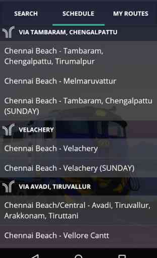 Chennai Suburban Train Timings 2