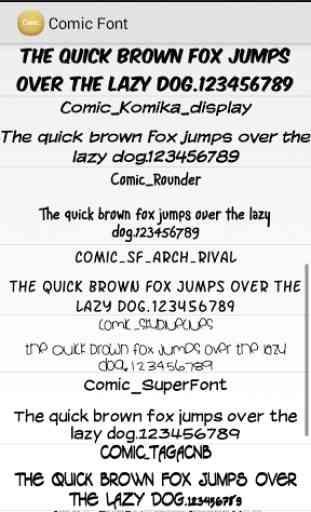 Comic Font Flipfont Free 2