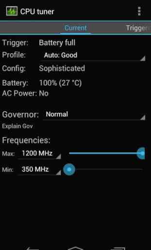 CPU tuner (Rooted phones) 1